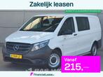 Mercedes Vito 111 Dubbel Cabine L2H1 Trekhaak Navi Airco Par, Auto's, Stof, Gebruikt, 4 cilinders, Wit