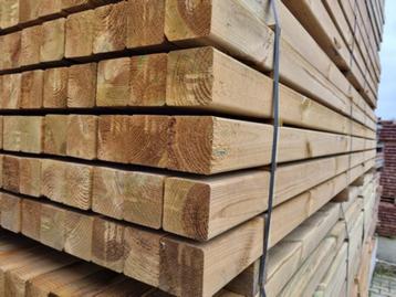 Tuinpalen 7.0x7.0 cm - geïmpregneerd 3.00 meter beschikbaar voor biedingen