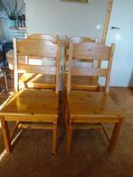 vier eetkamerstoelen, Ophalen, Gebruikt, Bruin, Vier