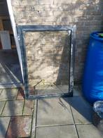 2 hard houten ramen, Doe-het-zelf en Verbouw, Glas en Ramen, Gevelraam of Ruit, Gebruikt, Minder dan 80 cm, 120 tot 160 cm