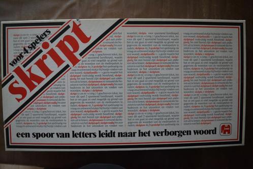 skript, Hobby en Vrije tijd, Gezelschapsspellen | Bordspellen, Gebruikt, Verzenden