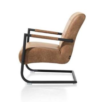 fauteuil  (Henders & Hazel, 'Angelica', cognac bruin) beschikbaar voor biedingen