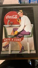 bord Coca Cola gemaakt van blik, Antiek en Kunst, Ophalen of Verzenden