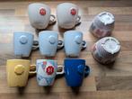 D.E. Douwe Egberts kopjes mokken koffiekopjes kom 10x, Huis en Inrichting, Keuken | Servies, Gebruikt, Ophalen of Verzenden, Overige stijlen
