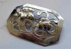 Broche twee bloemen, opengewerkt, 800 (7426-3982), Ophalen, Zo goed als nieuw, Zilver, Overige materialen