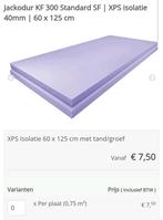 Jackodur XPS standard SF vloerisolatie 60cm x 125cm x 4cm, Nieuw, Ophalen of Verzenden, Hardschuim (Pir), 15 m² of meer