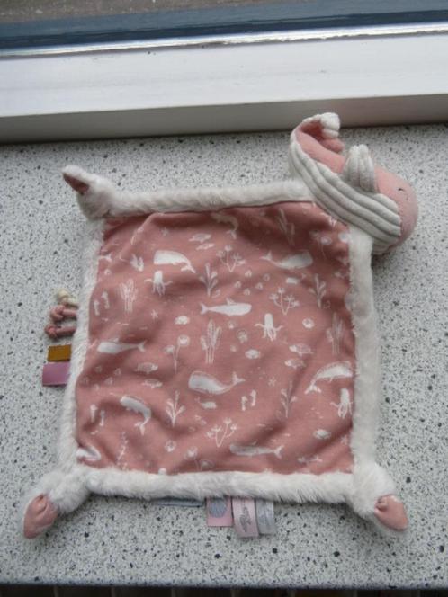 Knuffeldoek Walvis Oceaan roze merk Little Dutch Tiamo, Kinderen en Baby's, Speelgoed | Knuffels en Pluche, Zo goed als nieuw