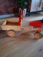 Houten bakfiets Jan Bibejan, Ophalen, Gebruikt