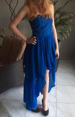 Kobalt blauwe gala jurk maat 34 of XS, Galajurk, Blauw, Ophalen of Verzenden, Zo goed als nieuw