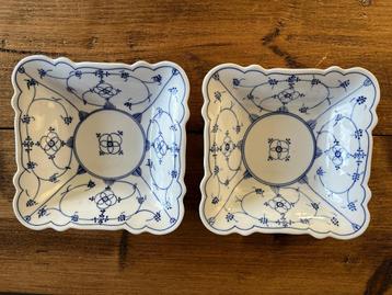 2 x Vierkante schaaltjes  Blau Saks beschikbaar voor biedingen