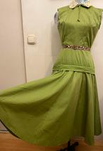 Originele vintage jurk 1940-1950, Groen, Gedragen, Knielengte, Ophalen of Verzenden