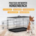 Hondenbench XXL, 122x74x80 cm zwart, Dieren en Toebehoren, Hondenbenches, Ophalen