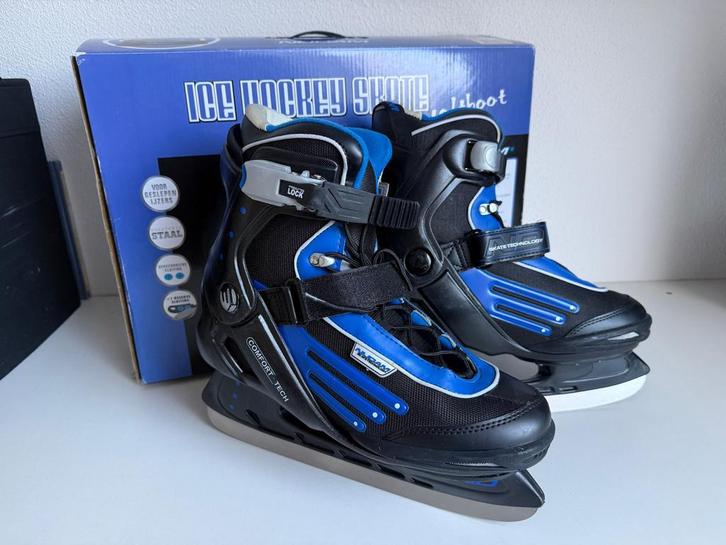 Nijdam IJshockeyschaatsen Maat 44 - Zo goed als nieuw, Sport en Fitness, Schaatsen, Zo goed als nieuw, IJshockeyschaatsen, Nijdam