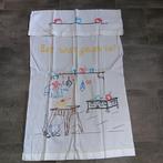 Overhanddoek, handgeborduurd, vintage, Antiek en Kunst, Ophalen of Verzenden