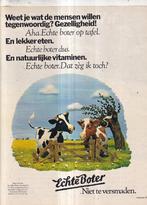 Retro reclame 1978 Roomboter echte boter lekker op tafel, Verzamelen, Retro, Ophalen of Verzenden