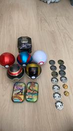 Lege pokemonblikken+ pokemon munten, Ophalen, Zo goed als nieuw, Jongen of Meisje