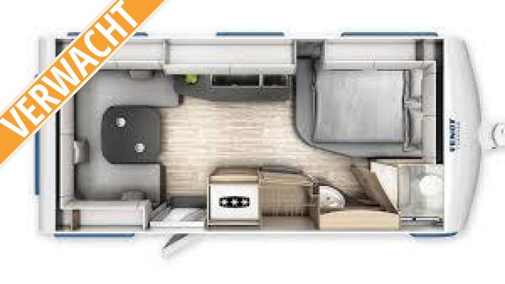 Fendt Apero 495 SFB, Caravans en Kamperen, Caravans, Bedrijf, tot en met 4, 1250 - 1500 kg, Overige, Fendt, Frans bed, Overige typen