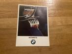 BMW Automatische Transmissie Brochure, Boeken, Ophalen of Verzenden, Zo goed als nieuw, BMW