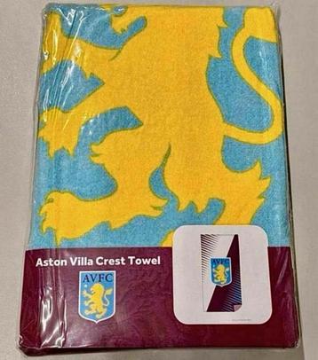 Aston Villa Crest Handdoek Voetbal 140cm x 70cm officieel beschikbaar voor biedingen