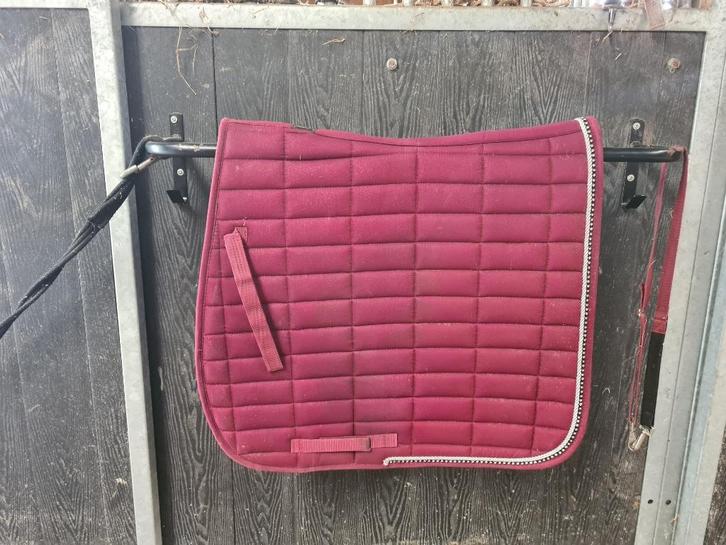 Zadeldek BR – Donkerrood, Dieren en Toebehoren, Paarden en Pony's | Dekens en Dekjes, Gebruikt, Dekje, Ophalen of Verzenden