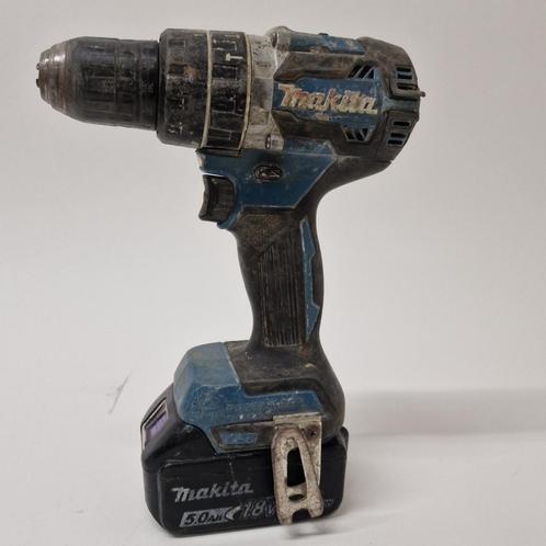 Makita DHP484 18V Klopboor-/schroefmachine incl accu | incl, Doe-het-zelf en Verbouw, Gereedschap | Boormachines, Zo goed als nieuw