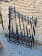 Smeedijzeren hek hekpoort 3m zwart, Tuin en Terras, Ophalen, Met poort, Gebruikt, Sierhekwerk