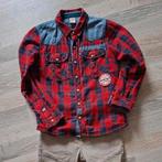 Overhemd blouse 128 sturdy ruit stoer houthakkersblouse, Gebruikt, Overhemd of Blouse, Sturdy, Ophalen of Verzenden