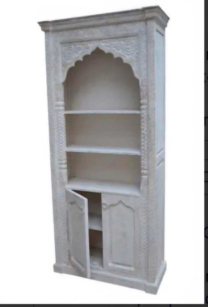 Oosterse kast – Mangohout – Handgemaakt, Huis en Inrichting, Kasten | Boekenkasten, Zo goed als nieuw, 25 tot 50 cm, Ophalen of Verzenden