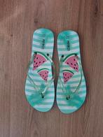 Teenslippers maat 40/41 watermeloen / glitter, Ophalen of Verzenden, Zo goed als nieuw