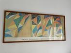 Vintage affiche afbeelding Piero Dorazio Smagliante Art Deco, Ophalen, 50 tot 75 cm, Zo goed als nieuw, 100 tot 125 cm