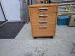 nette houten verrijdbare ladenkastje, Huis en Inrichting, Kasten | Ladekasten, Ophalen, Gebruikt, 50 tot 100 cm, 3 of 4 laden