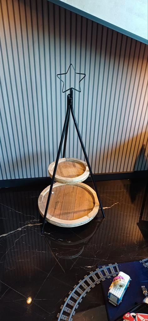 Kerst Etagère met Ster, Huis en Inrichting, Woonaccessoires | Etagères, Gebruikt, Ophalen