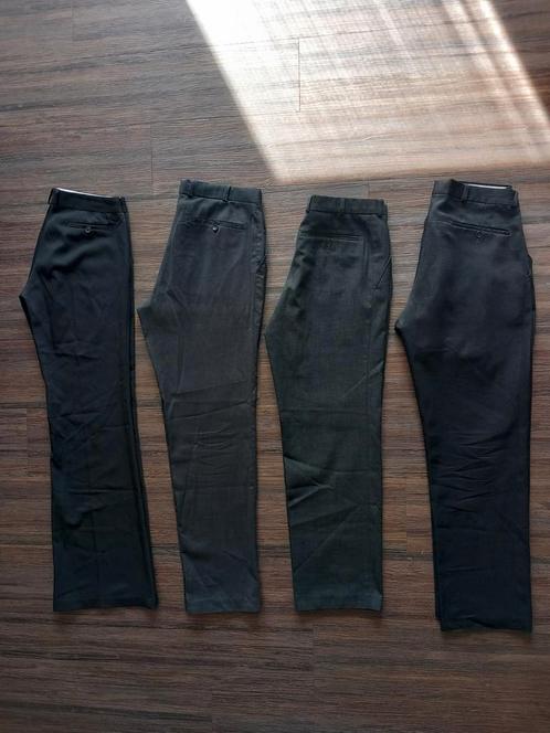 4 Pantalons., Kleding | Heren, Broeken en Pantalons, Gedragen, Zwart, Ophalen of Verzenden