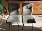 2 Eetkamerstoelen grijs, Ophalen, Twee, Zo goed als nieuw, Stof