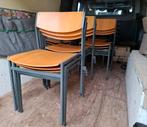 Partij Gijs van der Sluis Stapelstoel stoelen. Nu Zie omschr, Ophalen, Gebruikt, Hout, Vijf, Zes of meer stoelen