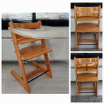 Zeer nette Tripp Trapp Stokke met tray, beugel en leertje, Kinderen en Baby's, Kinderstoelen, Ophalen, Zo goed als nieuw, Meegroeistoel