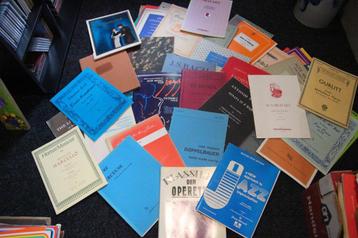 Grote partij bladmuziek  beschikbaar voor biedingen