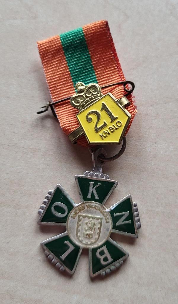 KNBLO Avondvierdaagse 21 medaille, Postzegels en Munten, Penningen en Medailles, Overige materialen, Ophalen of Verzenden