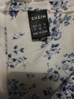 Shein Bloemenjurk Maat XL, Wit, Maat 46/48 (XL) of groter, Ophalen of Verzenden, Gedragen