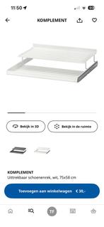 4x Ikea Komplement schoenenrek, wit 75x58cm, Ophalen, Zo goed als nieuw, 50 tot 100 cm, Minder dan 100 cm