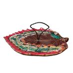 Vintage Vallauris bladvormige schaal, Huis en Inrichting, Gebruikt, Ophalen of Verzenden, Schaal of Schalen, Overige stijlen