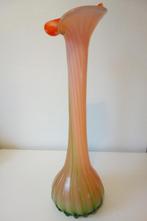 Retro / Vintage glazen siervaas uit de jaren '70  82cm hoog, Antiek en Kunst, Antiek | Vazen, Ophalen of Verzenden