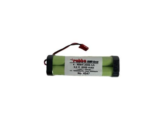 Robbe 8 nimh 2000 AA 9,6V 2000mah accu rc, Hobby en Vrije tijd, Modelbouw | Radiografisch | Auto's, Gebruikt, Onderdeel, Elektro
