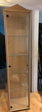 Vitrine kast beuken met glas, Huis en Inrichting, Kasten | Vitrinekasten, Ophalen, 50 tot 100 cm, 150 tot 200 cm, 25 tot 50 cm