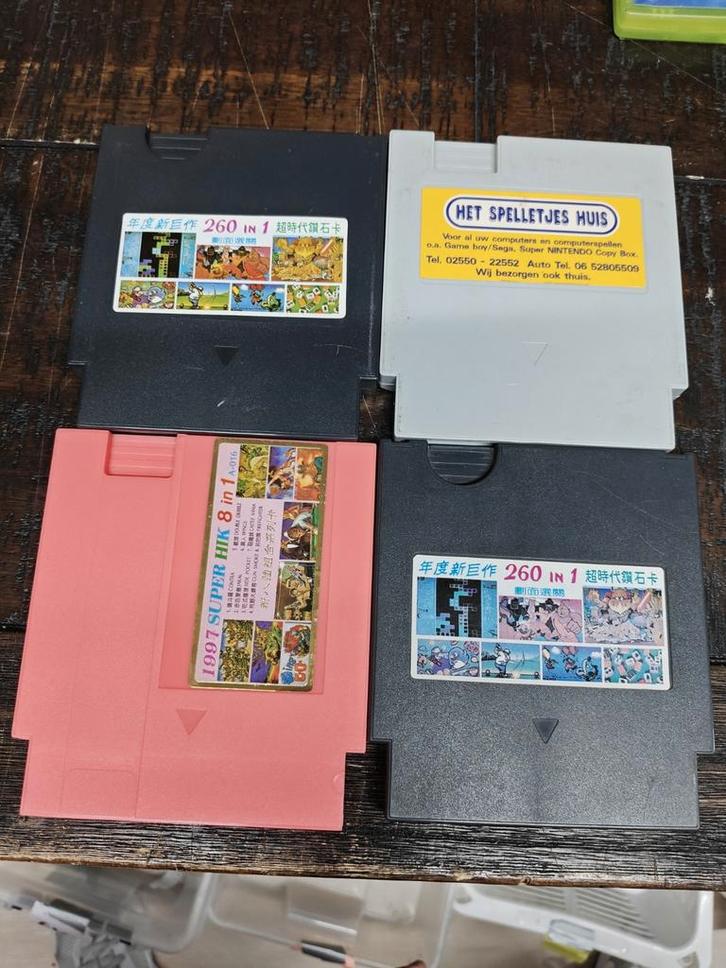 4x Multicart NES ... in 1., Spelcomputers en Games, Games | Nintendo NES, Zo goed als nieuw, Avontuur en Actie, 1 speler, Vanaf 3 jaar