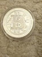 1 oz zilver Bitcoin munt in capsule, Ophalen of Verzenden, Zilver