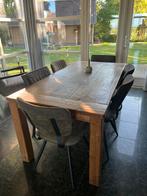 Teak houten eettafel. 180x90 cm, Huis en Inrichting, Tafels | Eettafels, Ophalen, Gebruikt, 50 tot 100 cm, Vijf personen of meer