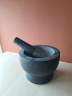 Vijzel, zwart graniet, Ø 17 cm, Ophalen, Zo goed als nieuw