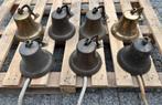 7 stuks messing scheepsbellen, scheepbel, antieke bellen, Antiek en Kunst, Antiek | Koper en Brons, Ophalen of Verzenden