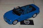 1:18 BMW M3 E46 CABRIO laguna seca blue Kyosho no box WRH, Hobby en Vrije tijd, Modelauto's | 1:18, Verzenden, Zo goed als nieuw